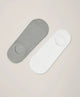 white/heather grey