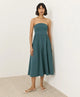 ditsy dot floral deep aqua