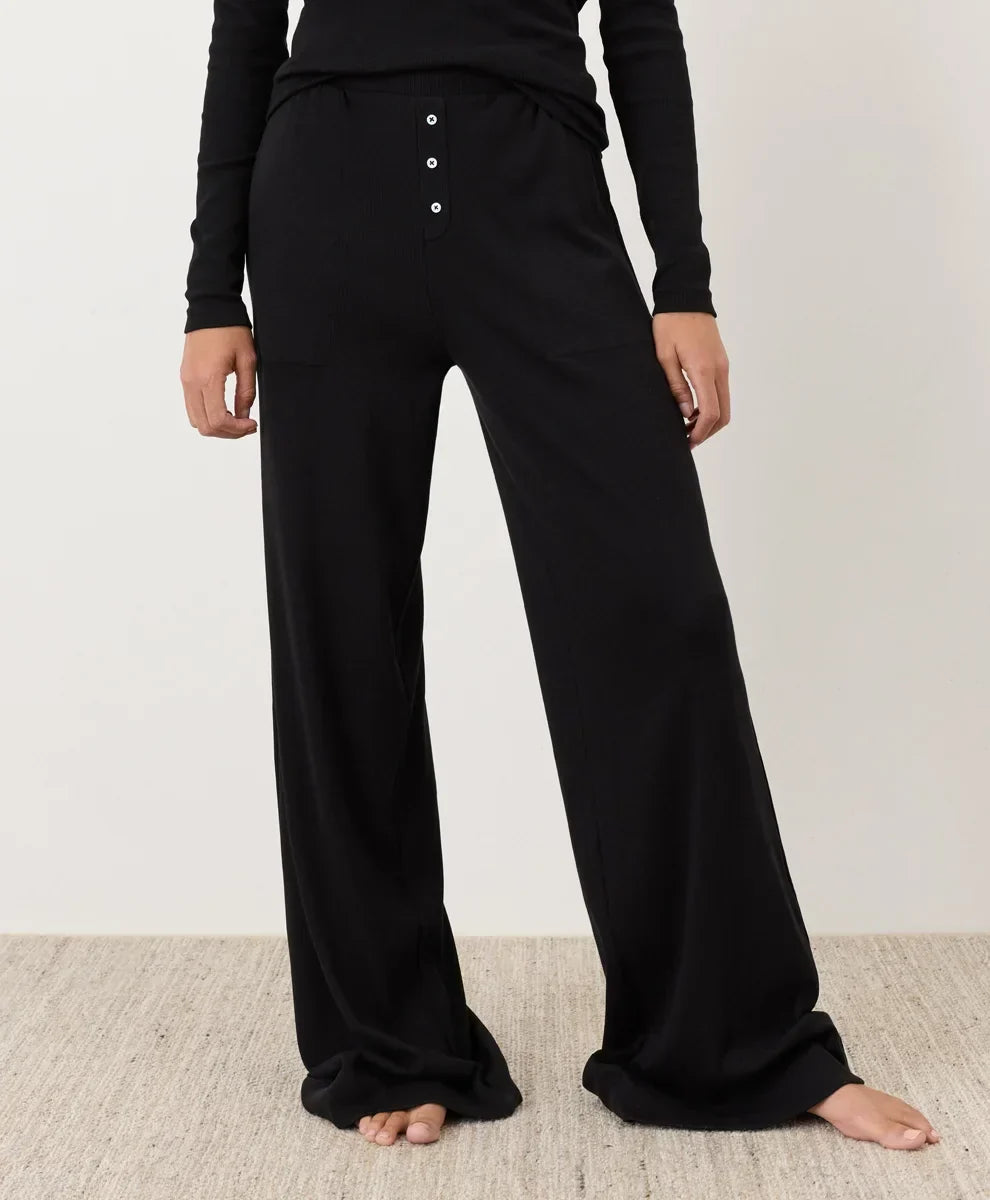 clearance dream rib wide leg lounge pant
