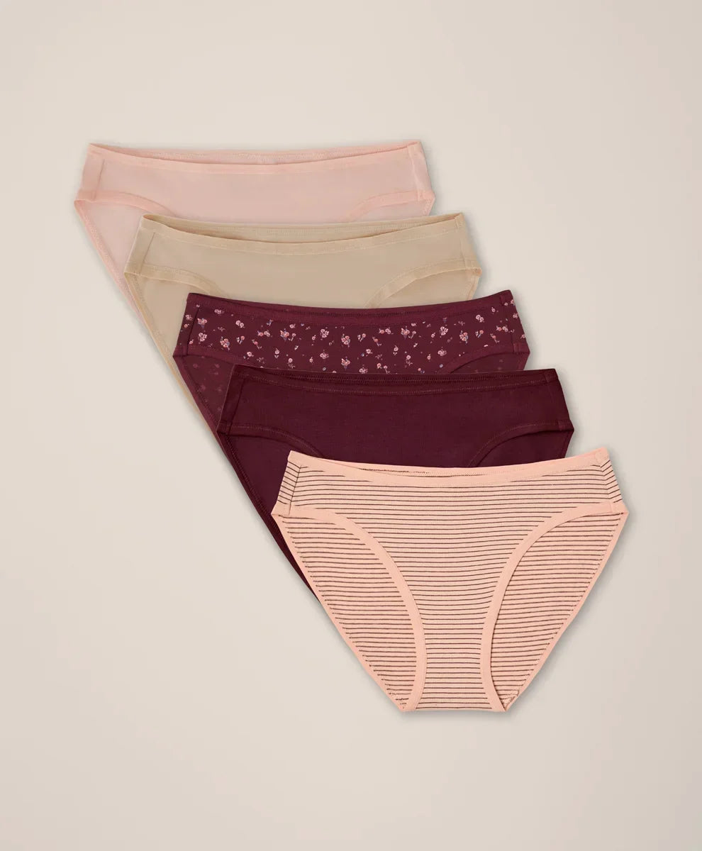 clearance everyday classic fit bikini 5-pack