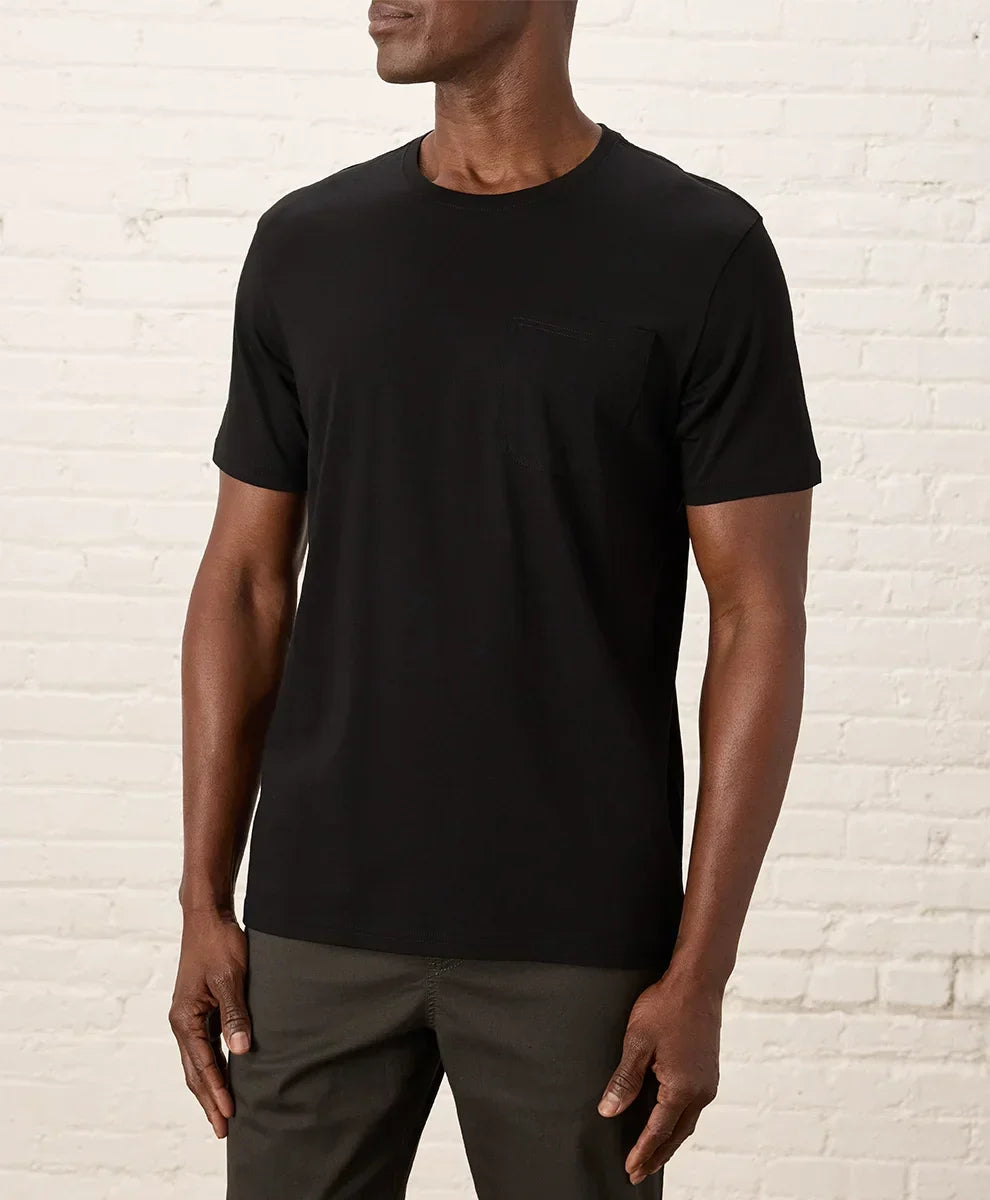 softspun essential pocket crew tee