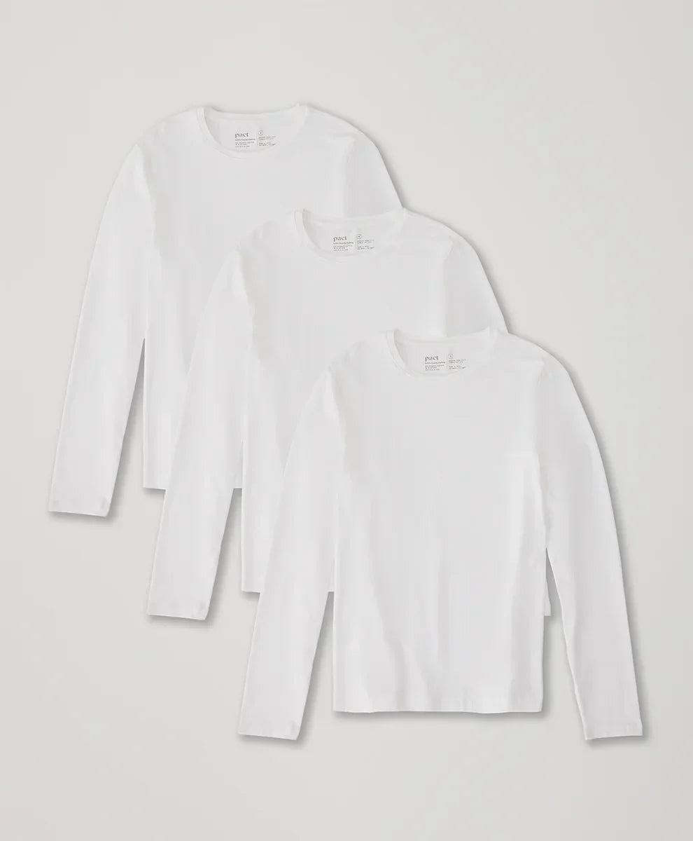 cool stretch long sleeve crew undershirt 3-pack