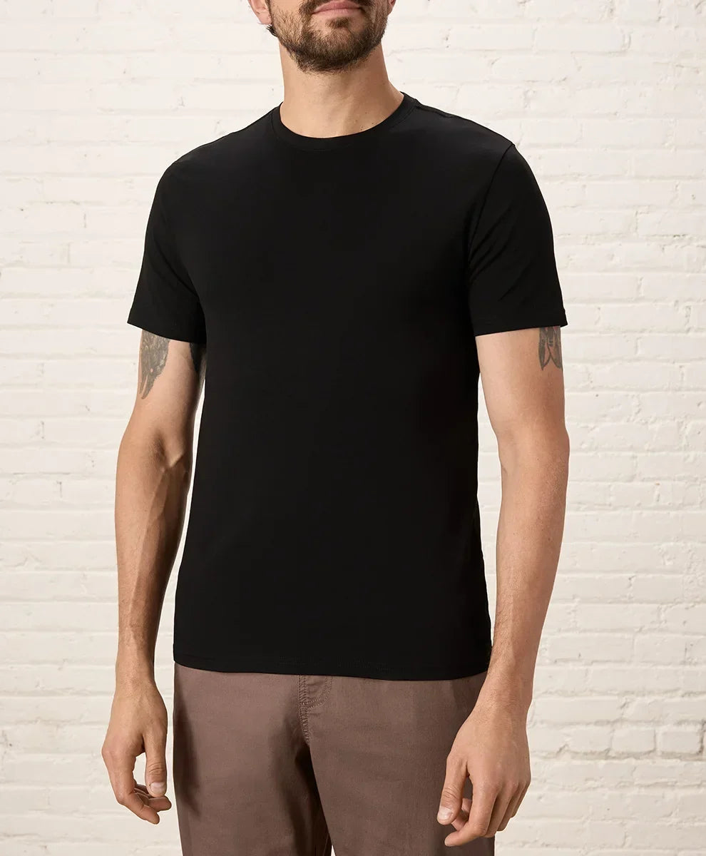 luxe essential slim fit crewneck tee