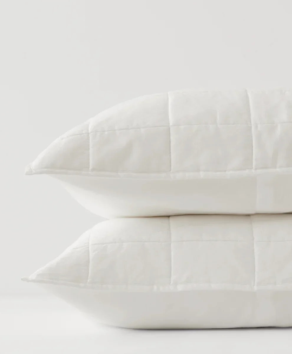 organic quilted sham 2-pack
