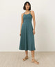 ditsy dot floral deep aqua