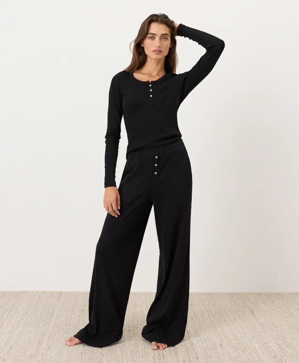 clearance dream rib wide leg lounge pant