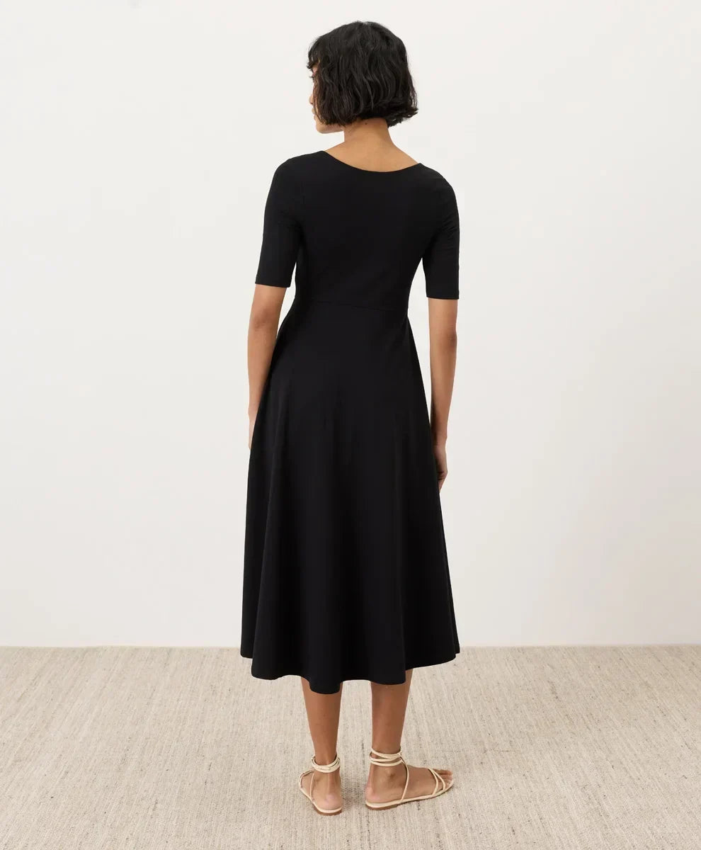 clearance fit & flare signature scoop dress