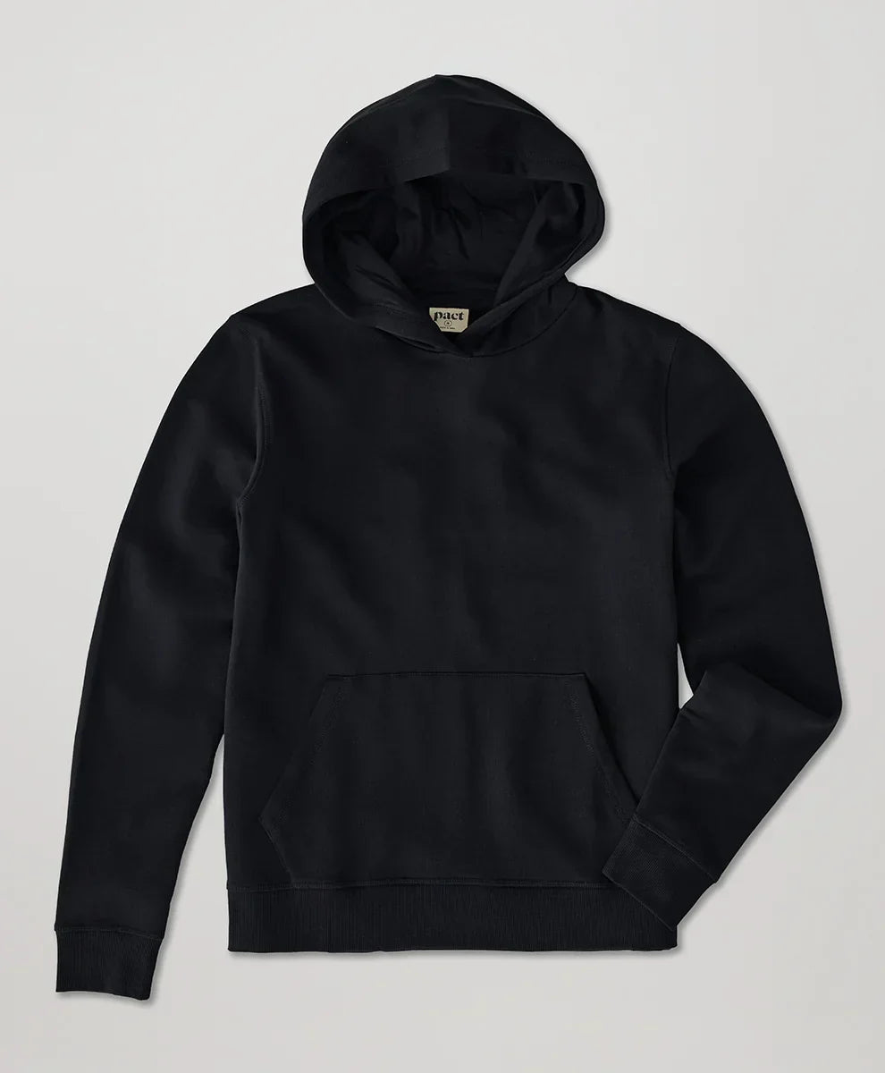 brushed fleece pullover hoodie